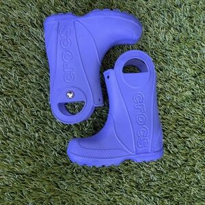 CROCS Kids Blue Rain Boots